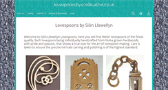 Desktop Screenshot of lovespoonsbysionllewellyn.co.uk