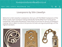 Tablet Screenshot of lovespoonsbysionllewellyn.co.uk